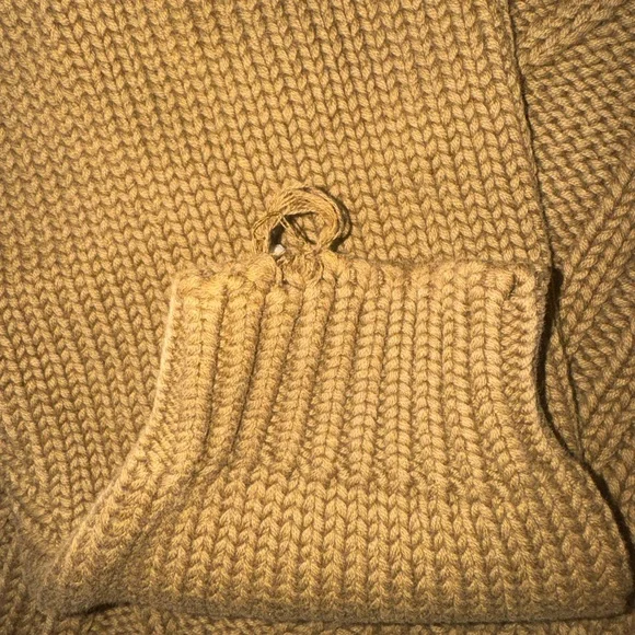 Ann Taylor‎ Olive Floral Embroidered Turtleneck Sweater - Picture 6 of 7